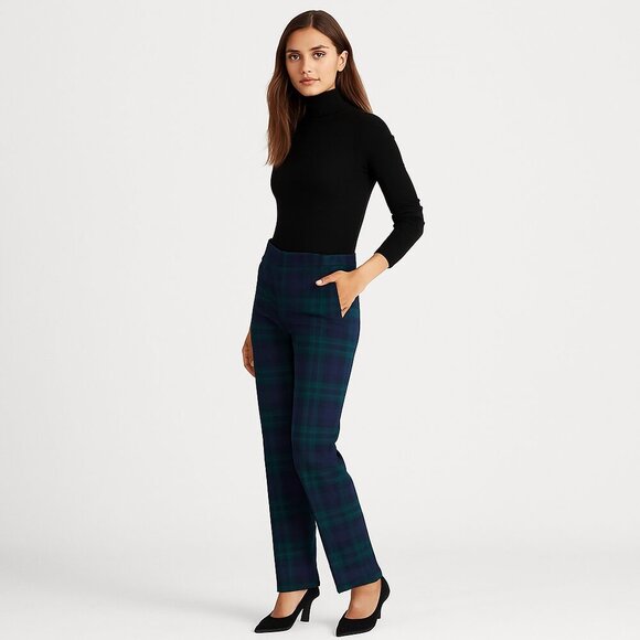 Ralph Lauren Christmas Black Watch Plaid Trousers Size 8 - Picture 3 of 16